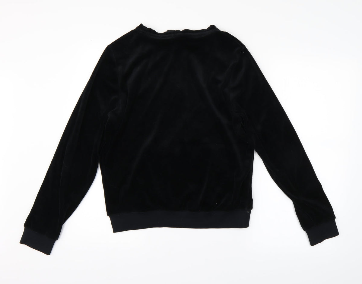 M&S Womens Black   Full Zip Sweatshirt