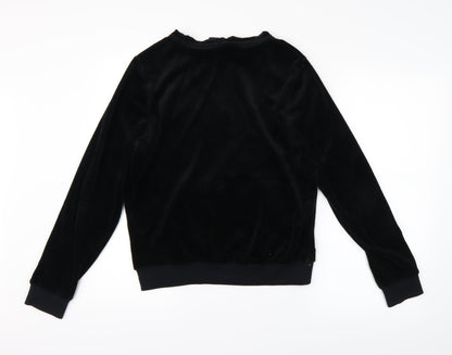 M&S Womens Black   Full Zip Sweatshirt