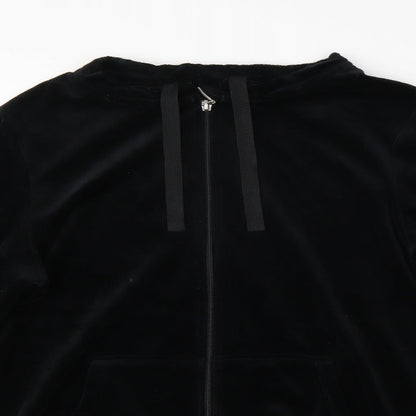 M&S Womens Black   Full Zip Sweatshirt