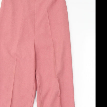 Womens UK Size  Preworn Regular Fit  Pink Trousers