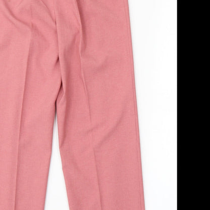 Womens UK Size  Preworn Regular Fit  Pink Trousers