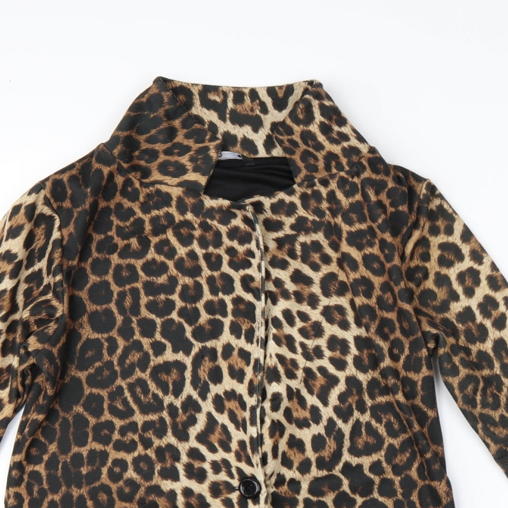 Womens UK Size 12 Miso Multicoloured Basic Button-Up
