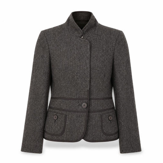 Front view of Principles women’s brown jacket suit jacket, size UK 12