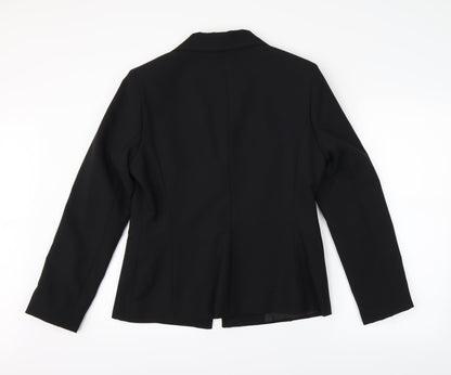 Womens UK Size 14 Preworn Regular Black Suit Jacket