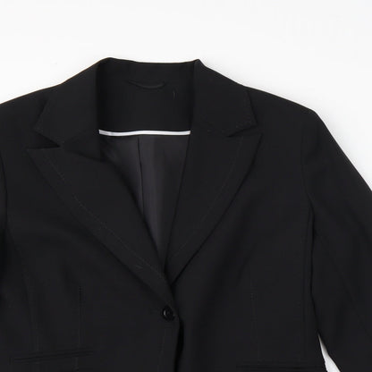 Womens UK Size 14 Preworn Regular Black Suit Jacket