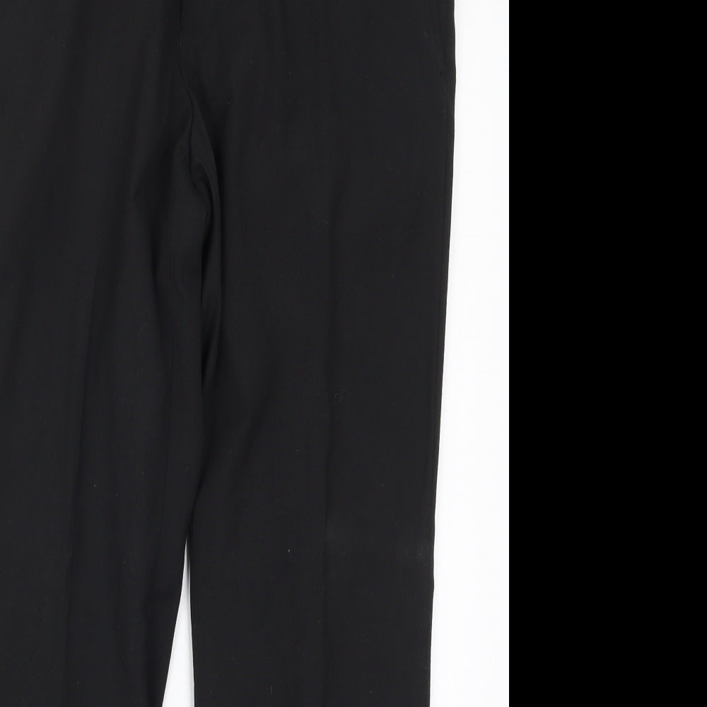 Mens UK Size 32 Topman Regular Fit  Black Trousers