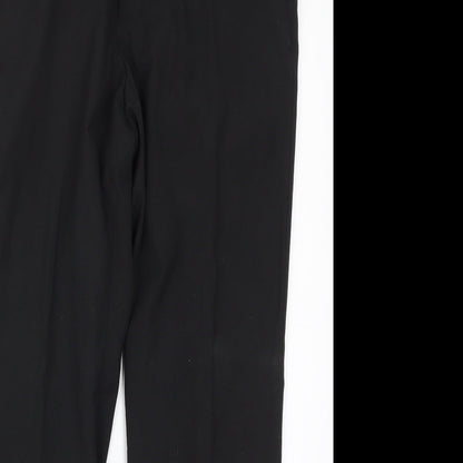 Mens UK Size 32 Topman Regular Fit  Black Trousers