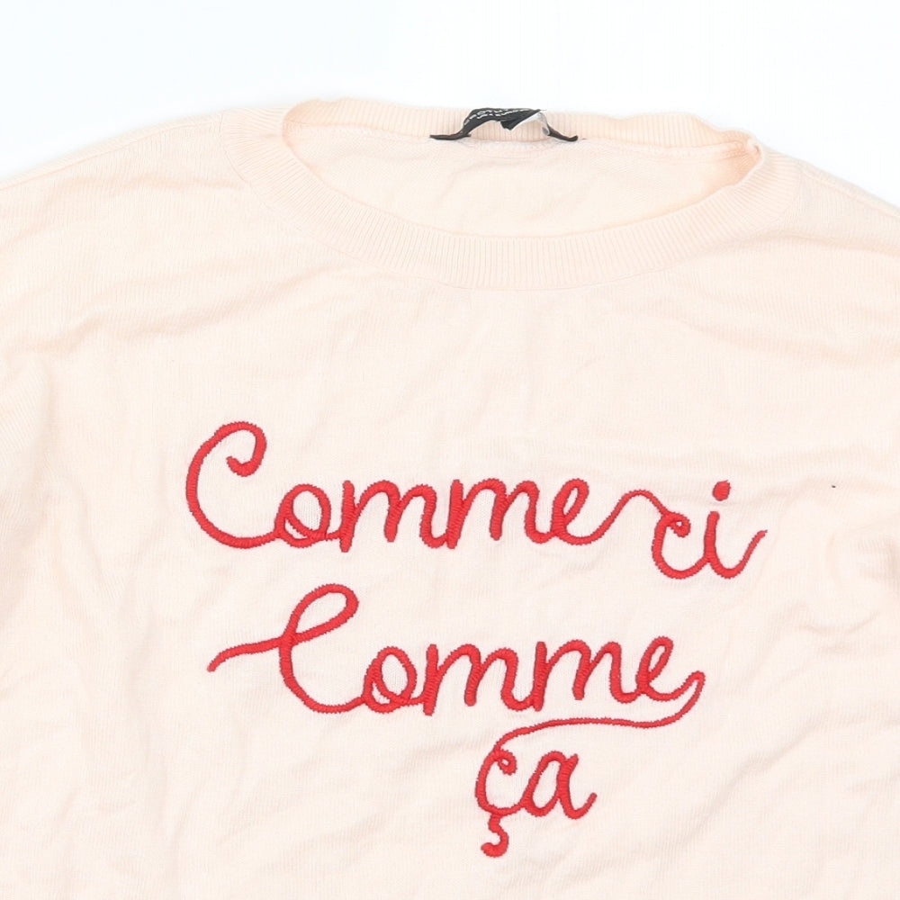 Dorothy Perkins Womens Pink   Pullover Jumper Size 8  - Commerci Comme Ca