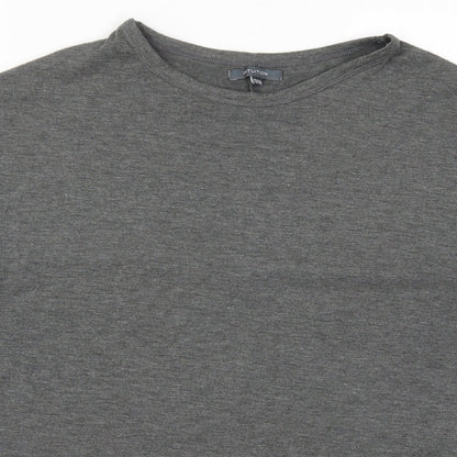 Womens UK Size 12 Intuition Grey Basic T-Shirt