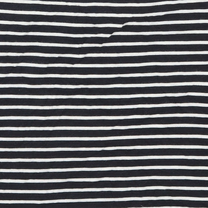 FOREVER 21 Womens Grey Striped Rayon Cropped T-Shirt Size S