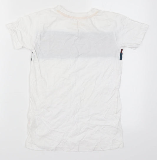 Urban Outlaws Boys White   Basic T-Shirt Size 9-10 Years  - Brooklyn