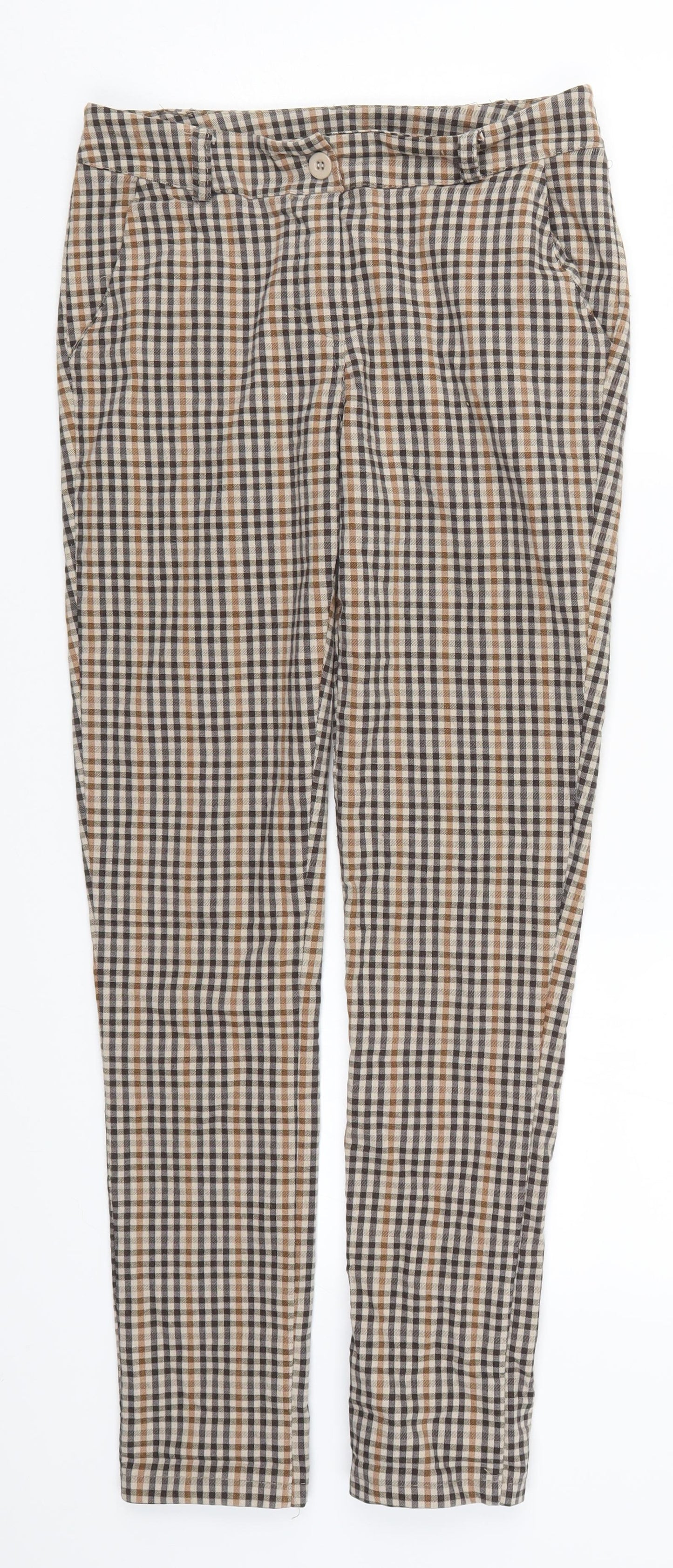 Womens UK Size 28 in Preworn Regular Fit  Beige Trousers