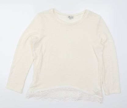 Womens UK Size L Paramour Ivory Pullover Jumper