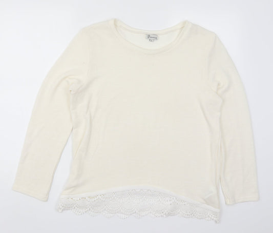 Womens UK Size L Paramour Ivory Pullover Jumper