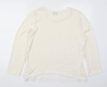 Womens UK Size L Paramour Ivory Pullover Jumper
