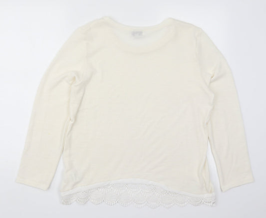 Womens UK Size L Paramour Ivory Pullover Jumper