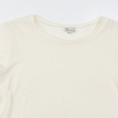 Womens UK Size L Paramour Ivory Pullover Jumper