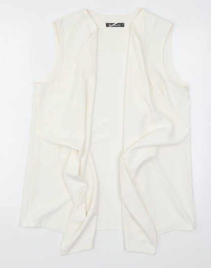 Womens UK Size 14 Bonmarché White Jacket