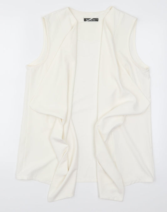 Womens UK Size 14 Bonmarché White Jacket