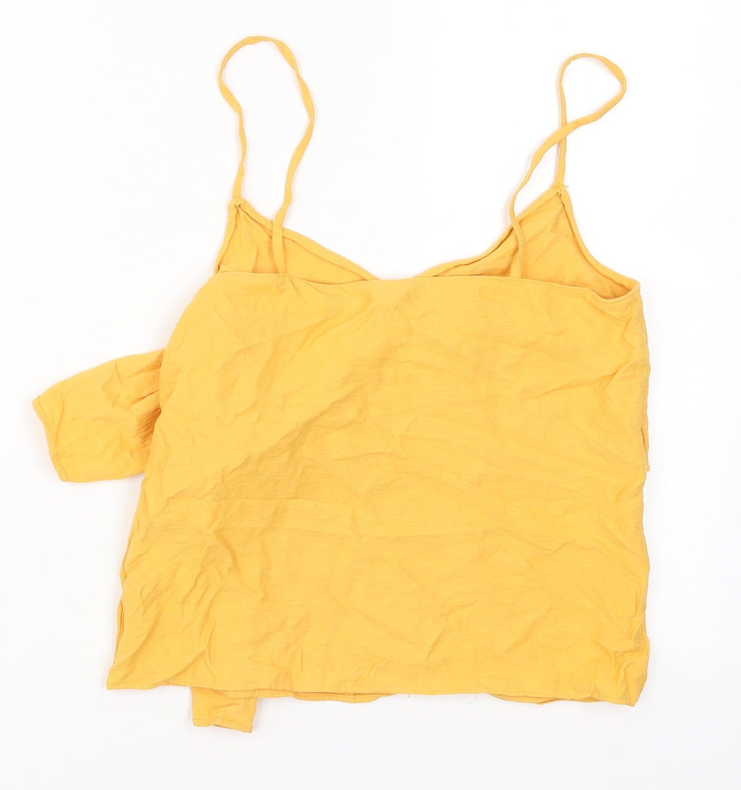 Womens UK Size 8 Topshop Orange Basic Tank