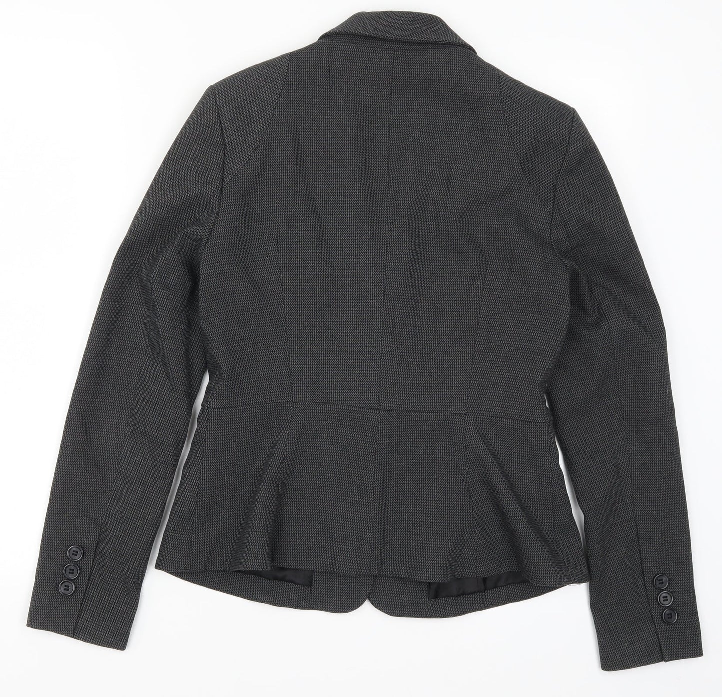 NEXT Womens Grey Geometric  Jacket Suit Jacket Size 8