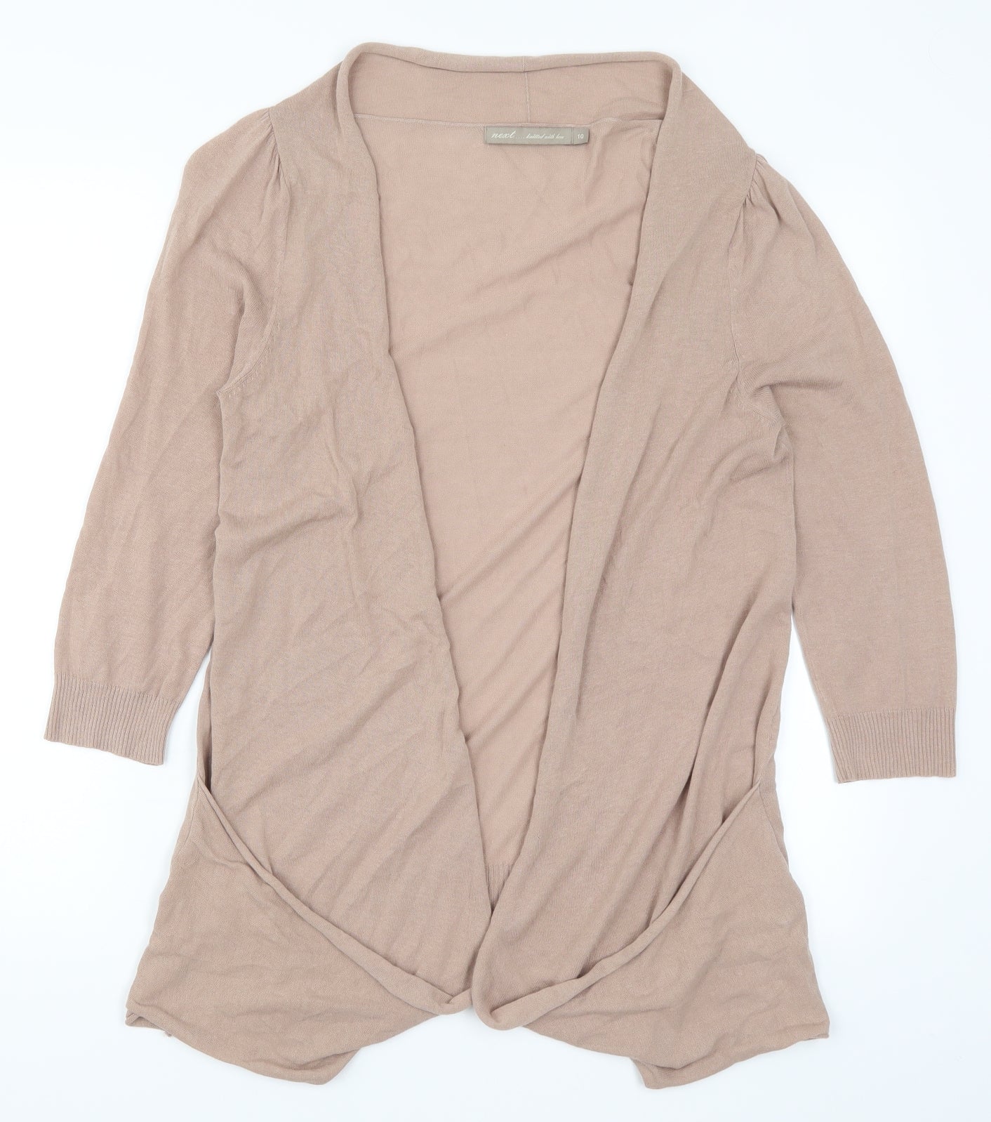 Womens UK Size 10 NEXT Brown Cardigan Jumper