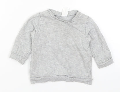 H&M Baby Grey   Basic T-Shirt Size 6-9 Months