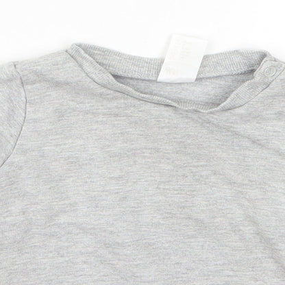 H&M Baby Grey   Basic T-Shirt Size 6-9 Months