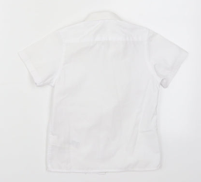 Marks and Spencer Girls White   Basic Button-Up Size 3-4 Years