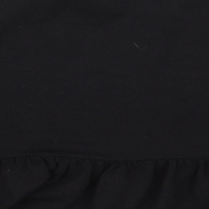 Womens UK Size S New Look Black Basic T-Shirt