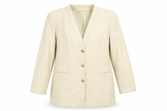 Womens UK Size 14 First Avenue Regular Beige Blazer