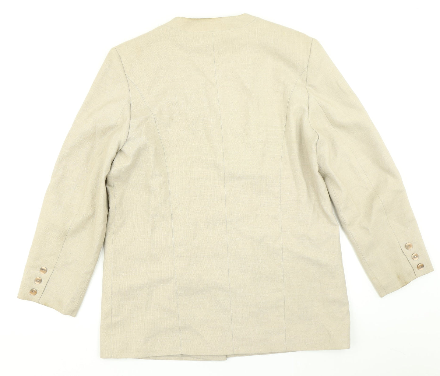 Womens UK Size 14 First Avenue Regular Beige Blazer