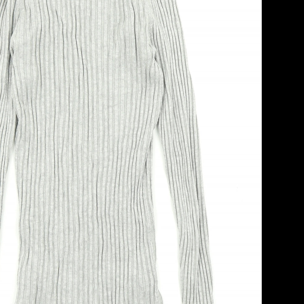 Womens UK Size 10 New Look Grey Pullover Jumper