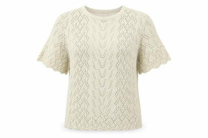 Fleurie Womens Beige  Knit Pullover Jumper Size M