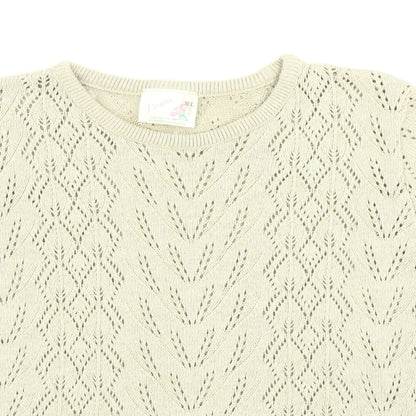 Fleurie Womens Beige  Knit Pullover Jumper Size M