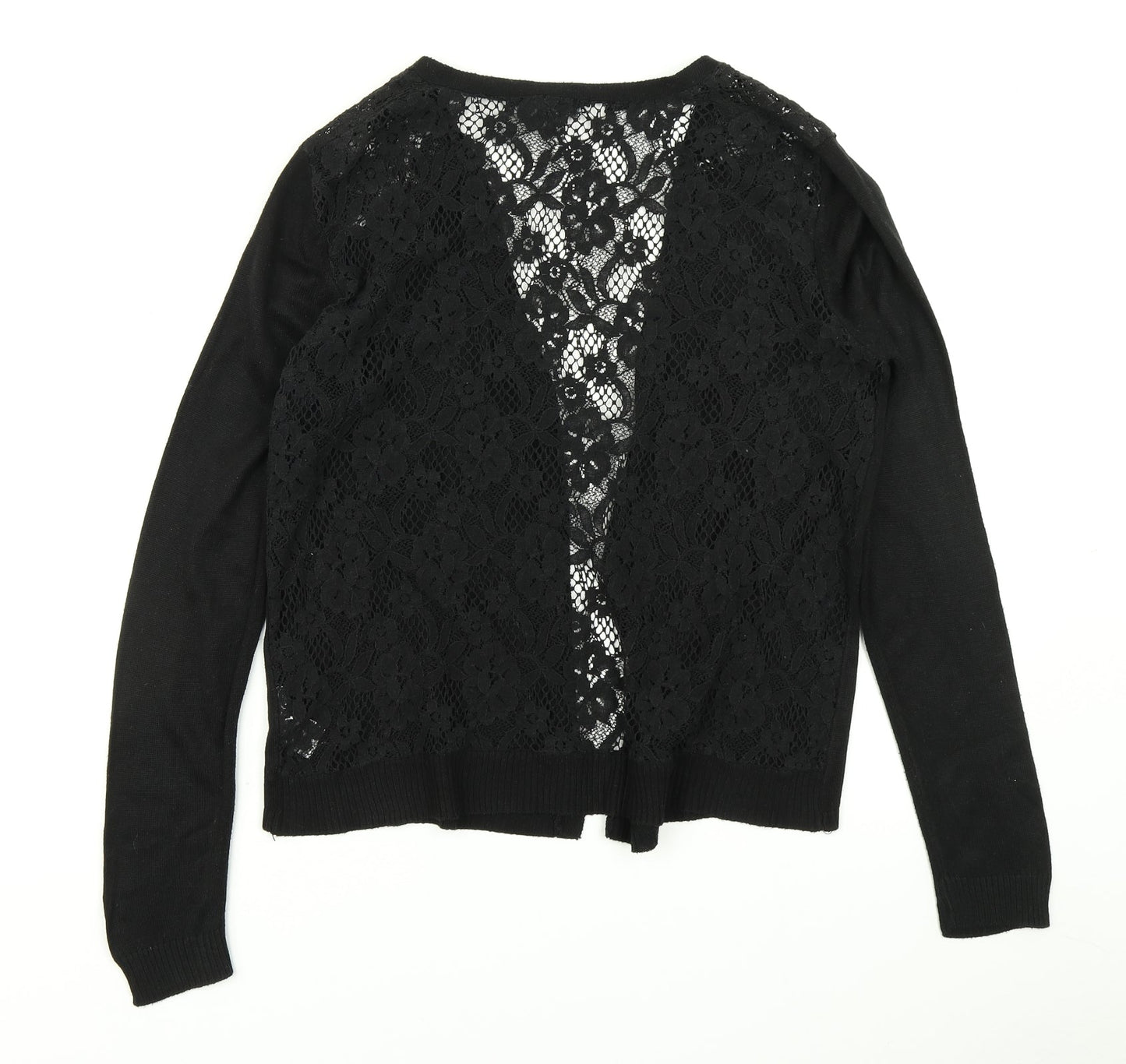 Primark Womens Black  Knit Cardigan Jumper Size M