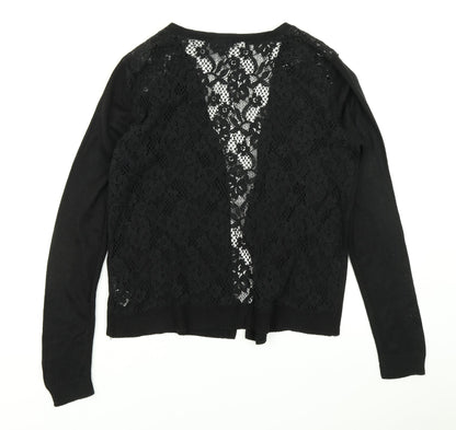 Primark Womens Black  Knit Cardigan Jumper Size M
