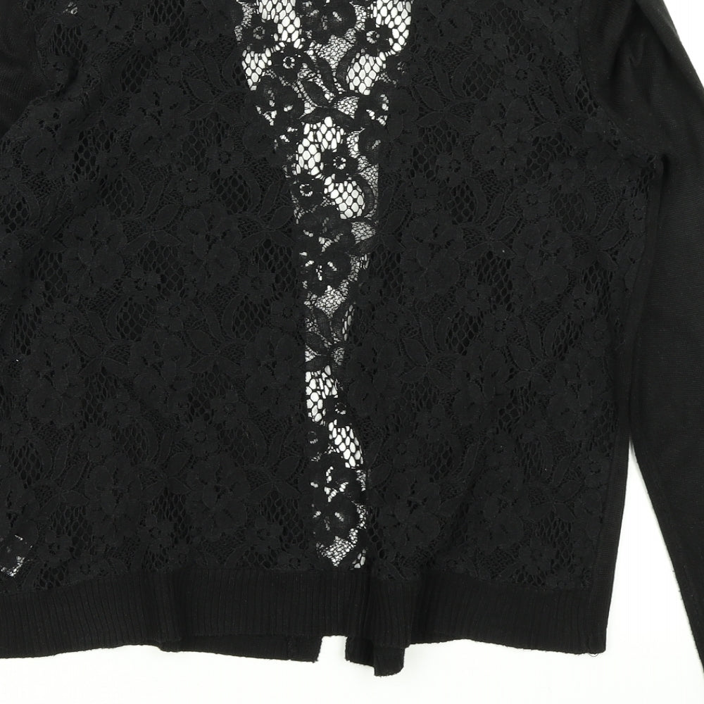 Primark Womens Black  Knit Cardigan Jumper Size M