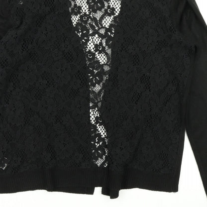 Primark Womens Black  Knit Cardigan Jumper Size M