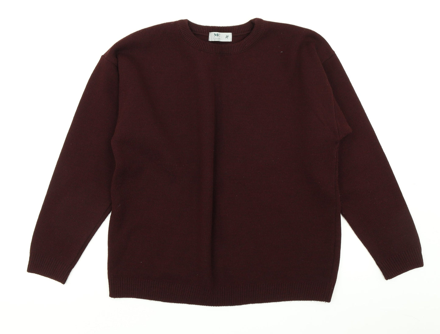 MC Casuals Mens Purple  Knit Pullover Sweatshirt Size M