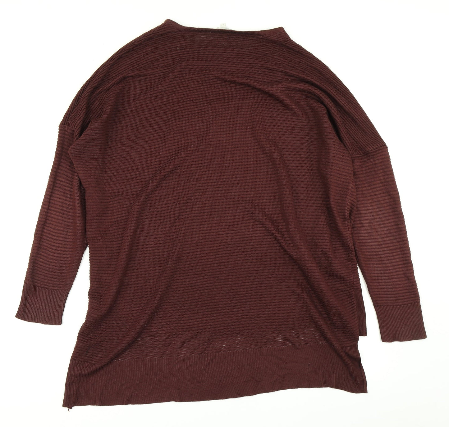 Womens UK Size M Peacocks Brown Basic T-Shirt