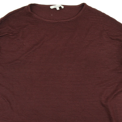 Womens UK Size M Peacocks Brown Basic T-Shirt