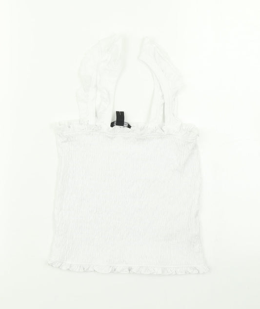915 Generation Girls White   Cropped Tank Size 12-13 Years