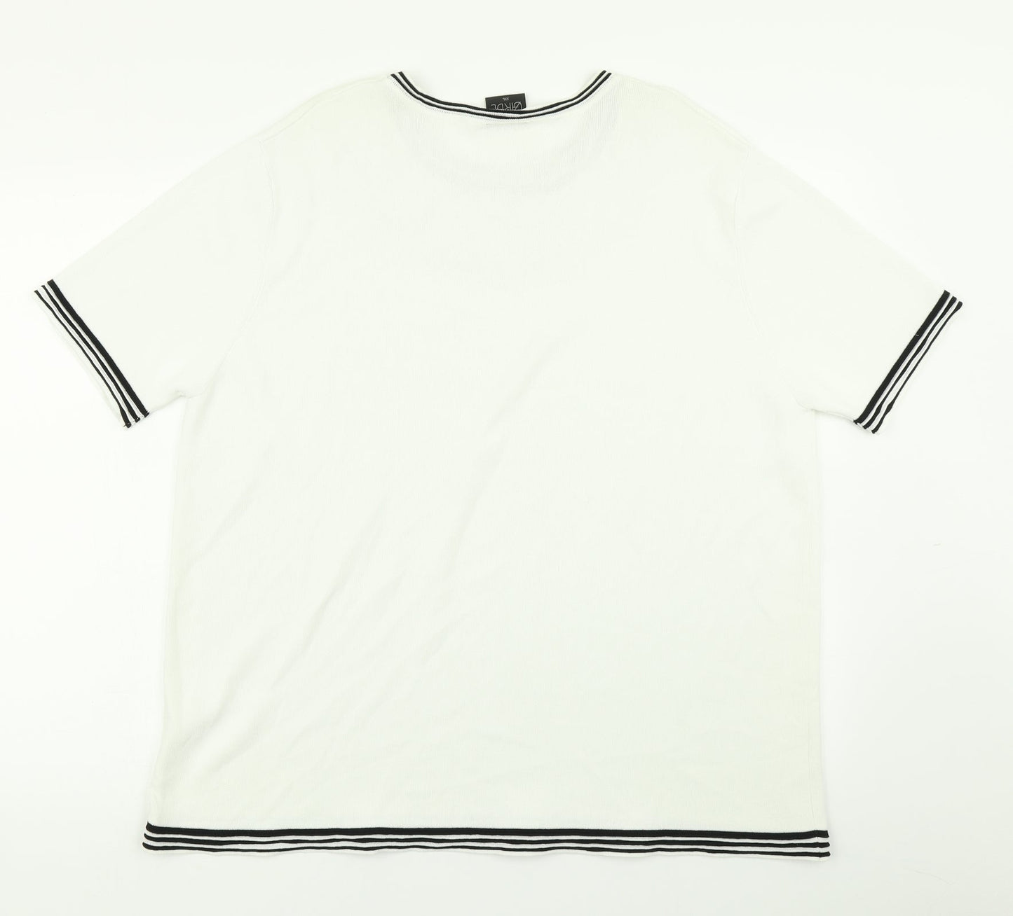 Avant Garde Womens White  Knit Pullover Jumper Size 2XL