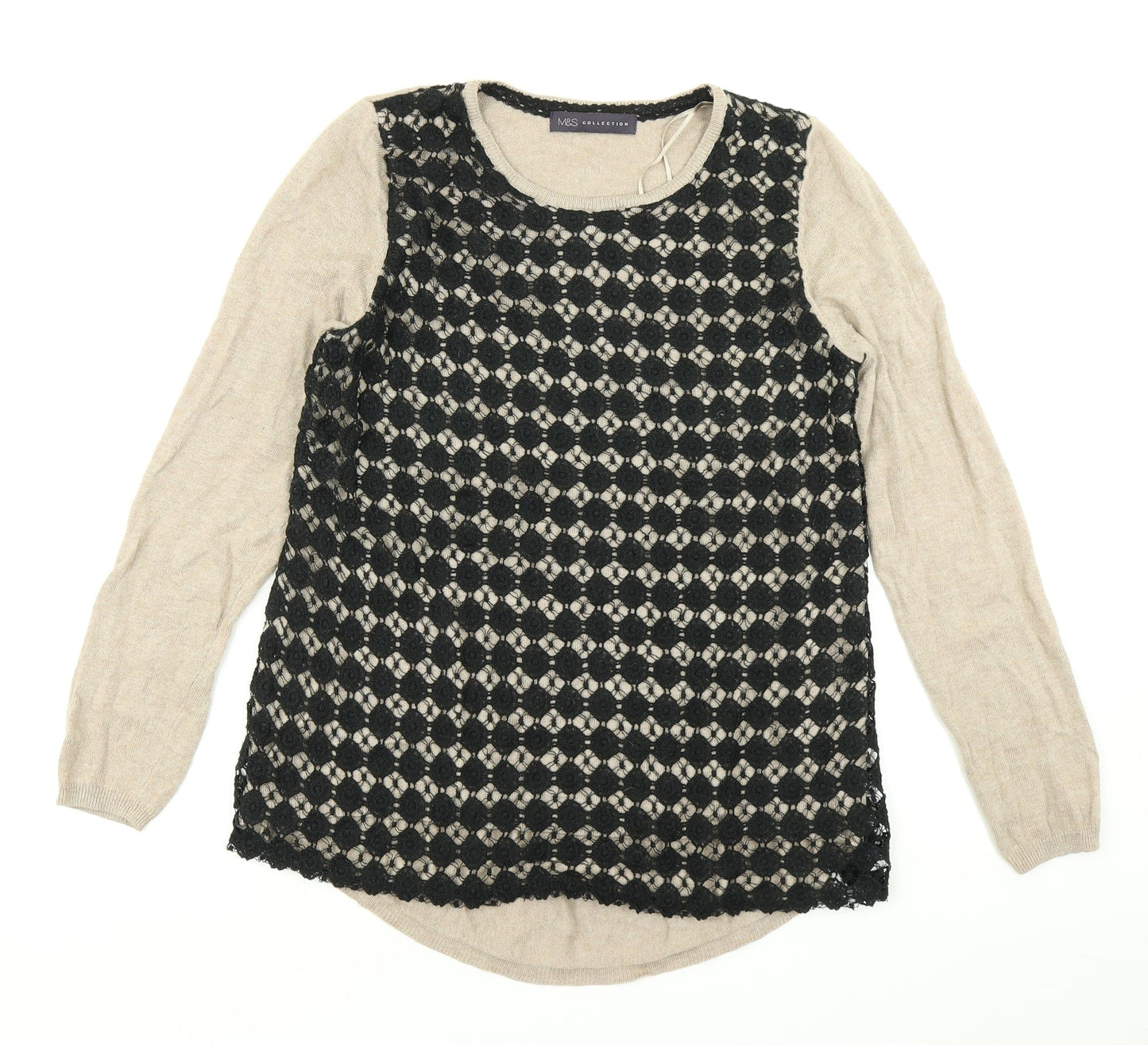 Womens UK Size 10 M&S Collection Brown Pullover Jumper