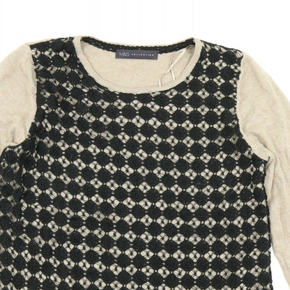 Womens UK Size 10 M&S Collection Brown Pullover Jumper