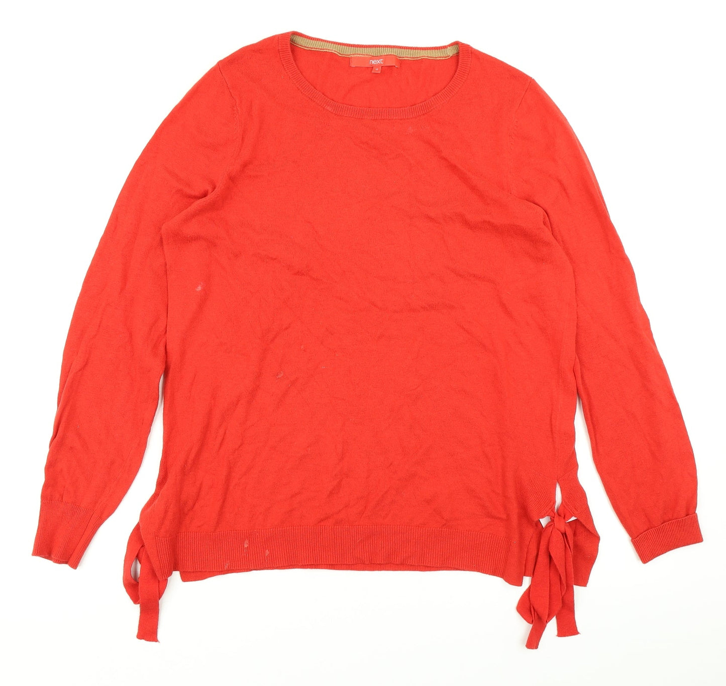 Womens UK Size 12 NEXT Red Pullover Jumper