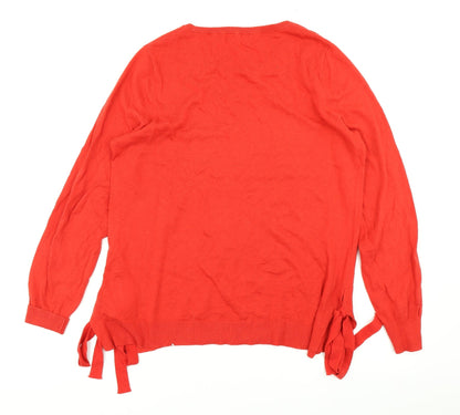 Womens UK Size 12 NEXT Red Pullover Jumper