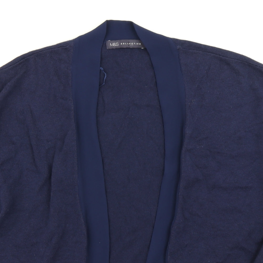 Womens UK Size S M&S Collection Blue Cardigan Jumper