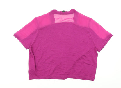 Womens UK Size 14 Per Una Pink Cardigan Jumper